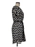 Buttons 100% Polyester Chevron-herringbone Gray Casual Dress Size M - photo 4