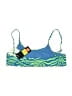 Tilly's Print Green Swimsuit Top Size 14 - photo 2