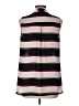 Apt. 9 100% Polyester Stripes Black Sleeveless Blouse Size L - photo 2
