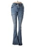 Express Hearts Blue Jeans Size 6r - photo 1