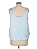 Ann Taylor LOFT Blue Sleeveless Blouse Size L - photo 2