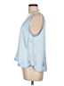 Ann Taylor LOFT Blue Sleeveless Blouse Size L - photo 5