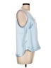 Ann Taylor LOFT Blue Sleeveless Blouse Size L - photo 4