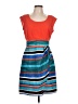 Alyx 100% Polyester Color Block Orange Casual Dress Size 10 - photo 1