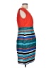 Alyx 100% Polyester Color Block Orange Casual Dress Size 10 - photo 4