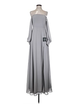 sachin and babi light blue dress Lulus Margot Gathered Satin Midi Dress In Slate Blue - 60% Off main image 0