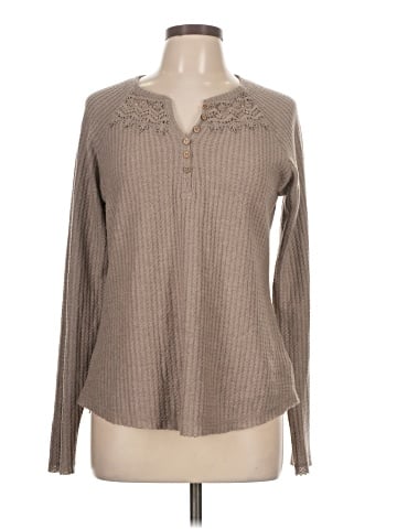 Hem & Thread Long Sleeve Top (view 1)