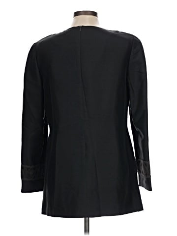 Shomi Long Sleeve Silk Top (view 2)