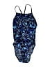 Speedo Print Blue One Piece Swimsuit Size 14 (estimated) - photo 1