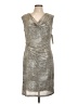 Scarlett Metallic Silver Cocktail Dress Size 12 - photo 1