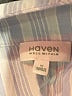 Haven Well Within Stripes Blue Long Sleeve Blouse Size M - photo 7