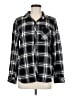 Well Worn Plaid Black Long Sleeve Button-Down Shirt Size M - photo 1