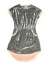 CALVIN KLEIN JEANS Metallic Gray Dress Size 6X - photo 1
