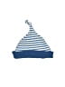 Baby 100% Cotton Stripes Blue Beanie Size 6-9 mo - photo 1