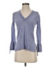 J.Crew 100% Merino Wool Blue 3/4 Sleeve Top Size XXS - photo 1