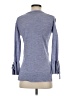 J.Crew 100% Merino Wool Blue 3/4 Sleeve Top Size XXS - photo 2