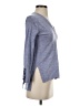 J.Crew 100% Merino Wool Blue 3/4 Sleeve Top Size XXS - photo 4