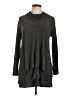 Neiman Marcus 100% Viscose Gray Turtleneck Sweater Size L - photo 1