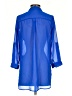 Truth NYC 100% Polyester Blue 3/4 Sleeve Blouse Size S - photo 2