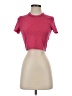 Lulus Pink Short Sleeve Turtleneck Size XS - photo 1