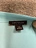 Ann Taylor 100% Polyester Teal Long Sleeve Blouse Size L (petite) - photo 7