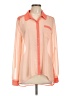 Maurices 100% Polyester Color Block Orange Long Sleeve Blouse Size L - photo 1