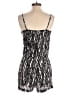 Aqua 100% Rayon Graphic Black Romper Size XS - photo 2