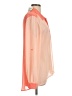 Maurices 100% Polyester Color Block Orange Long Sleeve Blouse Size L - photo 4