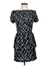 Simone D 100% Polyester Graphic Black Casual Dress Size S - photo 1