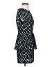 Simone D 100% Polyester Graphic Black Casual Dress Size S - photo 4