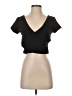 Zara Basic Black Short Sleeve Top Size S - photo 1