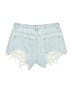 Shein Hearts Blue Denim Shorts Size 4 - photo 2