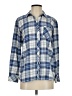 Vineyard Vines Plaid Blue Long Sleeve Button-Down Shirt Size 4 - photo 1
