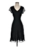 Ann Taylor LOFT 100% Polyester Chevron-herringbone Black Cocktail Dress Size 2 - photo 1