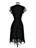 Ann Taylor LOFT 100% Polyester Chevron-herringbone Black Cocktail Dress Size 2 - photo 2