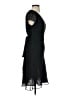 Ann Taylor LOFT 100% Polyester Chevron-herringbone Black Cocktail Dress Size 2 - photo 4