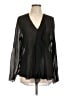 Babaton 100% Silk Black Blouse Size L - photo 1
