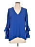Vince Camuto 100% Polyester Blue 3/4 Sleeve Blouse Size M - photo 1