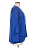 Vince Camuto 100% Polyester Blue 3/4 Sleeve Blouse Size M - photo 4