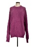 American Eagle Outfitters 100% Cotton Solid Purple Pullover Sweater Size L - photo 1