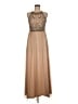 BHLDN 100% Polyester Tan Cocktail Dress Size 6 - photo 1