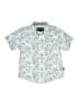 Kenneth Cole 100% Cotton Paisley Blue Short Sleeve Button-Down Shirt Size 5 - photo 1