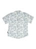 Kenneth Cole 100% Cotton Paisley Blue Short Sleeve Button-Down Shirt Size 5 - photo 2