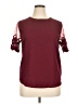 Lulus Burgundy Short Sleeve Top Size XL - photo 1