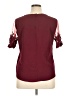 Lulus Burgundy Short Sleeve Top Size XL - photo 2