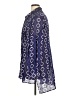 Samuel Dong 100% Cotton Blue Long Sleeve Blouse Size XL - photo 5