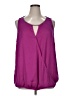 Jennifer Lopez 100% Polyester Purple Sleeveless Blouse Size 1X - photo 1