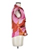 DR2 100% Polyester Pink Short Sleeve Blouse One size - photo 4