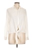 H&M 100% Viscose Ivory White Long Sleeve Blouse Size 10 - photo 1