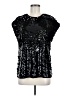 Halogen Black Short Sleeve Top Size M - photo 1